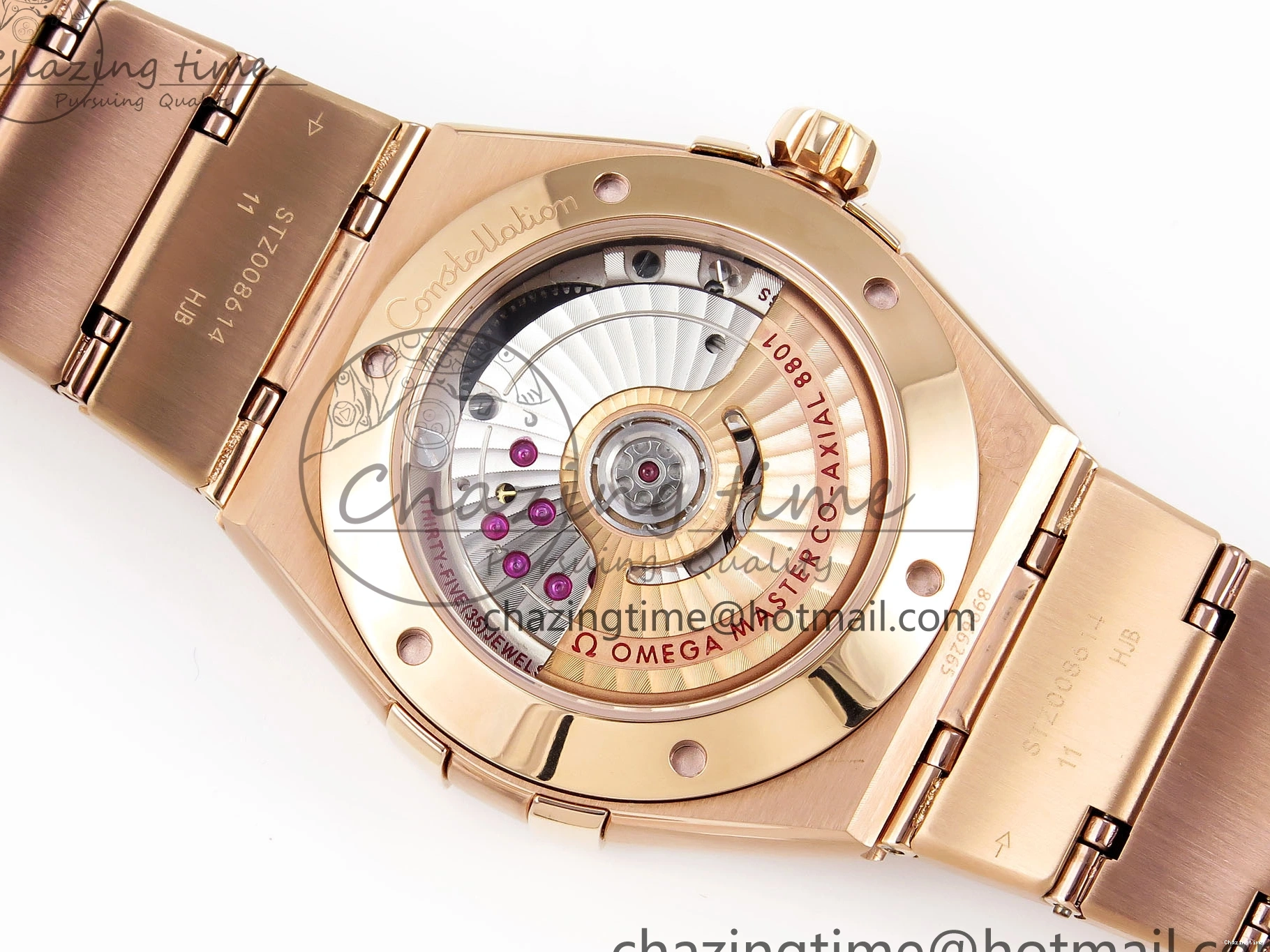 0327 Constellation 39mm RG ASWF 1:1 Best Edition Blue Dial on RG Bracelet A Practical 7778